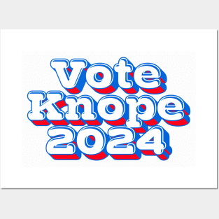 Vote Knope 2024 -- Retro Style Design Posters and Art